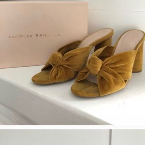 Loeffler Randal Coco High Heel Knot Mule size 7